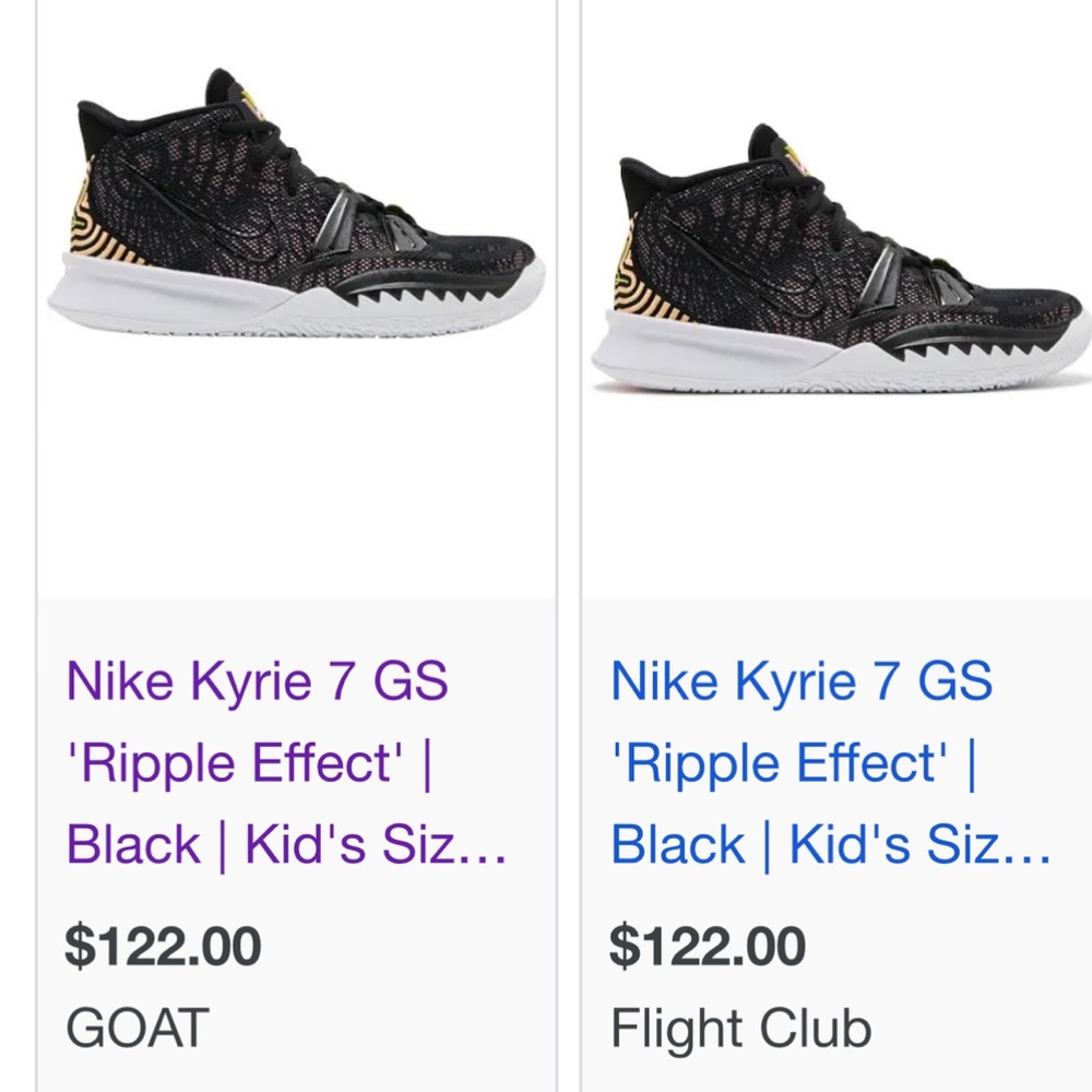 Kyrie Irving 7 Nike kids basketball shoes